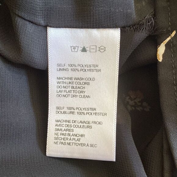 Urban Outfitters Black Floral Mini Summer Dress Size 6 - Picture 8 of 13